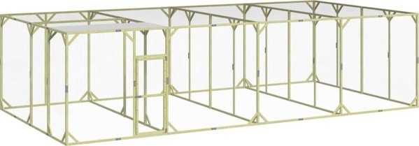 vidaXL Κλουβί για κοτόπουλα, 800x400x200 cm, εμποτισμένο πεύκο