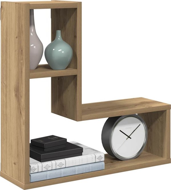 vidaXL Τοίχοι Ράφια Σε Σχήμα Κύβου 2 Τεμάχια Δρύς Artisan 50x15x50 cm