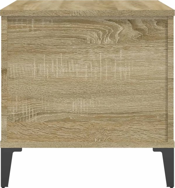 vidaXL Τραπεζάκι καφέ, φινίρισμα δρυς Sonama, 60x44,5x45 cm, κατασκευασμένο από ξύλινο υλικό