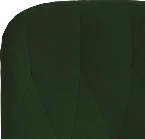 vidaXL vidaXL Fotel, ciemnozielony, obity aksamitem