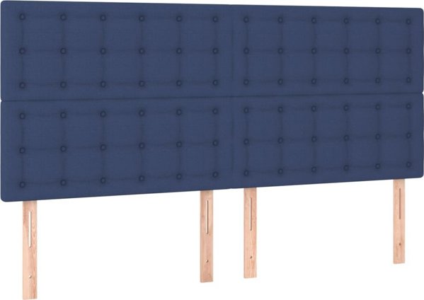 vidaXL Lozko kontynentalne z materacem, mple 160x200 cm, tkanina