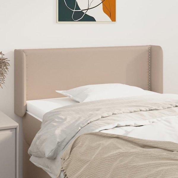 vidaXL Αφρός κεφαλής Uszak, καπουτσίνο, 83x16x78/88 cm, τεχνητό δέρμα