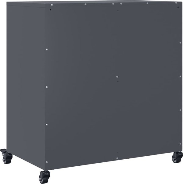 vidaXL Szafka, antracytowa, 68,5x39x72 cm, stal