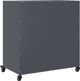 vidaXL Szafka, antracytowa, 68,5x39x72 cm, stal