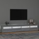 vidaXL Ντουλάπι TV με φωτισμό LED, γκρι Sonoma δρυς, 240x35x40 εκ.