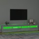 vidaXL Ντουλάπι TV με φωτισμό LED, γκρι Sonoma δρυς, 240x35x40 εκ.