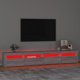 vidaXL Ντουλάπι TV με φωτισμό LED, γκρι Sonoma δρυς, 240x35x40 εκ.