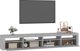 vidaXL Ντουλάπι TV με φωτισμό LED, γκρι Sonoma δρυς, 240x35x40 εκ.