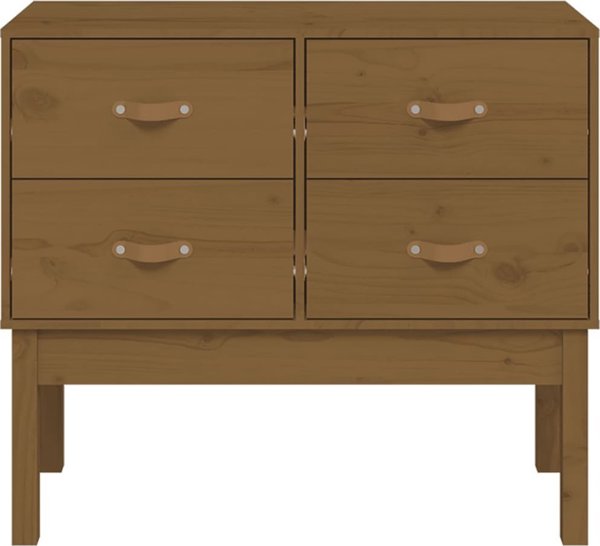 vidaXL Συρταριέρα, μέλι καφέ, 90x40x78 εκ, ξύλο πεύκου