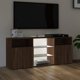 vidaXL Έπιπλο TV με φωτισμό LED, καφέ δρυς, 120x30x50 εκ