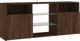 vidaXL Έπιπλο TV με φωτισμό LED, καφέ δρυς, 120x30x50 εκ