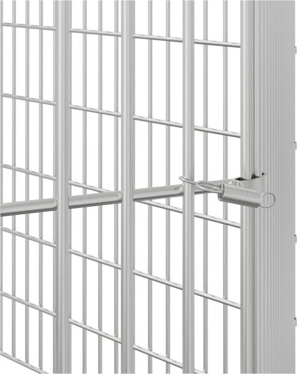 vidaXL 6 πάνελ κλουβί για κουνέλι, 54x60 εκ., γαλβανισμένο σίδερο