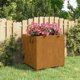 vidaXL Γλάστρα με πόδια, γκρι, 49x47x50 εκ, corten ατσάλι