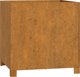 vidaXL Γλάστρα με πόδια, γκρι, 49x47x50 εκ, corten ατσάλι