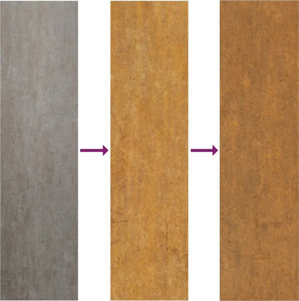 vidaXL Γλάστρα με πόδια, γκρι, 49x47x50 εκ, corten ατσάλι