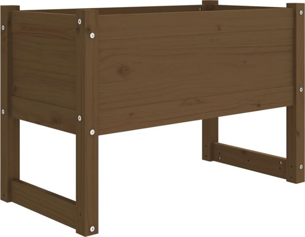 vidaXL Donica, μέλι καφέ, 78x40x52 εκ, μασίφ πεύκο