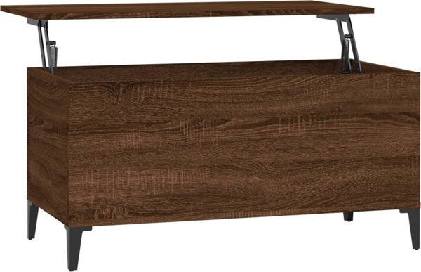 vidaXL Τραπεζάκι Καφέ καφέ δρυς 90x44,5x45 cm