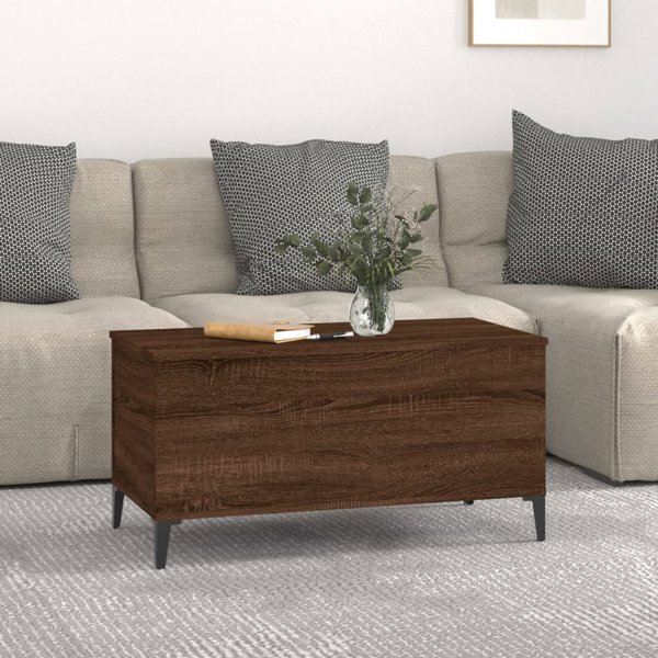 vidaXL Τραπεζάκι Καφέ καφέ δρυς 90x44,5x45 cm