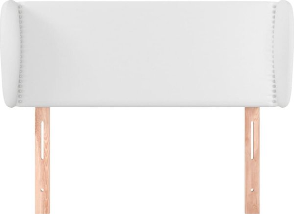 vidaXL Κεφαλάρι uszak σε λευκό, 103x23x78/88 εκ., τεχνητό δέρμα