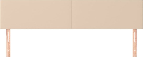 vidaXL Σετ 2 κεφαλαρίων cappuccino 80x5x78/88 cm από τεχνητό δέρμα