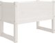 vidaXL Γλάστρα, Άσπρη, 78x40x52 εκ., από Στερεό Ανοιχτόπευκο Ξύλο