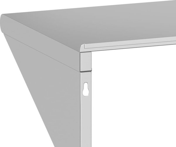 vidaXL Ράφι τοιχοποιίας, 75x45x31 εκ., ασημί ανοξείδωτο ατσάλι