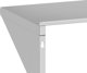 vidaXL Ράφι τοιχοποιίας, 75x45x31 εκ., ασημί ανοξείδωτο ατσάλι