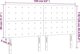 vidaXL Κεφαλάρι κρεβατιού με LED 160x5x118/128 cm μπλε ύφασμα