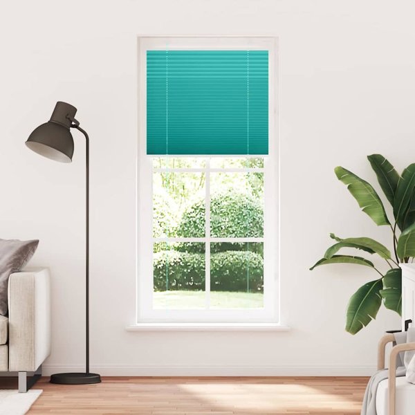 vidaXL Πλισέ Ρολό Σκίασης, Πράσινο Πετρόλ, 95x200 cm