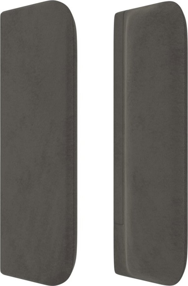 vidaXL Κεφαλόσκαλο uszak, σκούρο γκρι, 83x16x78/88 cm, βελούδο