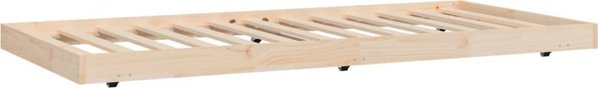 vidaXL Rame krebati, 90x190 cm, lite drewno sosnowe