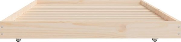 vidaXL Rame krebati, 90x190 cm, lite drewno sosnowe