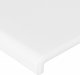 vidaXL Κεφαλάρι κρεβατιού με LED, λευκό, 144x5x78/88 cm, τεχνητό δέρμα