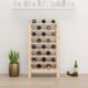 vidaXL vidaXL Stojak na wino, 61,5x30x107,5 cm, lite drewno sosnowe