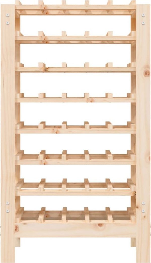 vidaXL vidaXL Stojak na wino, 61,5x30x107,5 cm, lite drewno sosnowe