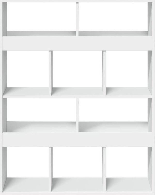vidaXL Ραφιέρα, λευκή, 100x33x125,5 cm, σύνθετο ξύλο