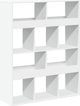 vidaXL Ραφιέρα, λευκή, 100x33x125,5 cm, σύνθετο ξύλο