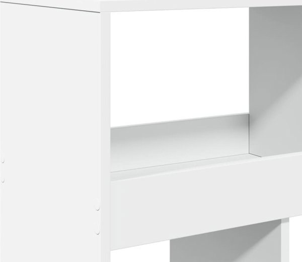 vidaXL Ραφιέρα, λευκή, 100x33x125,5 cm, σύνθετο ξύλο
