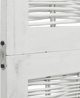 vidaXL Παραβάν Δωματίου 6 Πτερυγίων από Στερεό Ξύλο Paulownia σε Λευκό