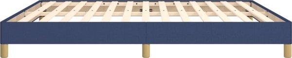 vidaXL Κρεβατοκάμαρα Σκελετός, Μπλε, 180x200 εκ., Υφασμάτινος