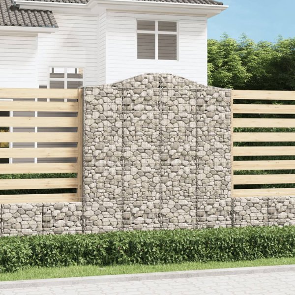vidaXL Καλάθια γκαμπιόν, σετ 6 τεμαχίων, 200x50x220/240 εκ, γαλβανισμένο σίδερο