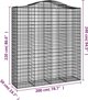 vidaXL Καλάθια γκαμπιόν, σετ 6 τεμαχίων, 200x50x220/240 εκ, γαλβανισμένο σίδερο