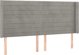 vidaXL Κεφαλάρι uszak, ανοιχτό γκρι, 203x16x118/128 cm, βελούδο