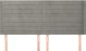 vidaXL Κεφαλάρι uszak, ανοιχτό γκρι, 203x16x118/128 cm, βελούδο