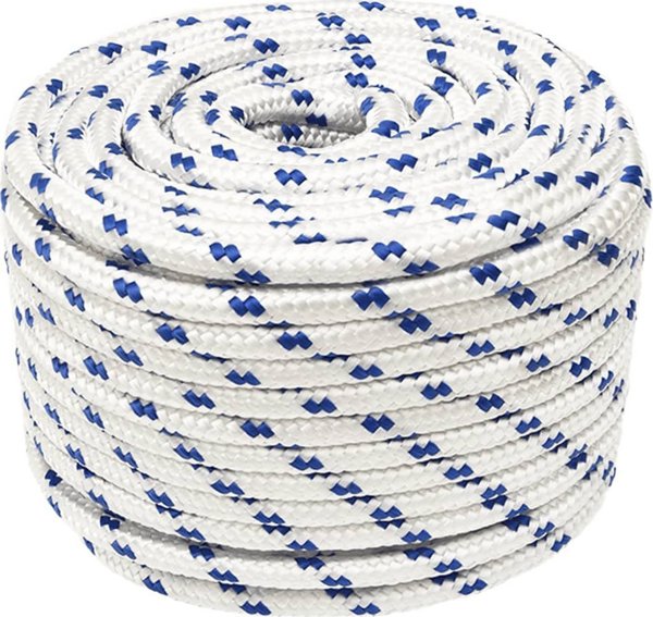vidaXL Ναυτικό σχοινί, λευκό, 14 mm, 25 m, πολυπροπυλένιο