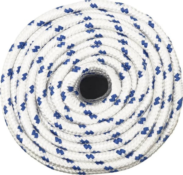 vidaXL Ναυτικό σχοινί, λευκό, 14 mm, 25 m, πολυπροπυλένιο