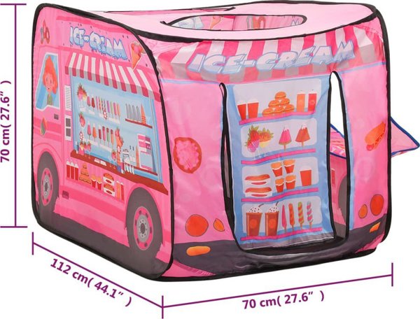 vidaXL Παιδική σκηνή παιχνιδιού ροζ 70x112x70 cm