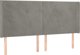 vidaXL Κεφαλάρι uszak ανοιχτό γκρι, 203x16x118/128 εκ., βελούδο