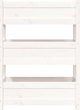 vidaXL Donica λευκή 77x25x104,5 cm από μασίφ πεύκο