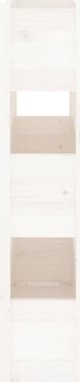 vidaXL Donica λευκή 77x25x104,5 cm από μασίφ πεύκο